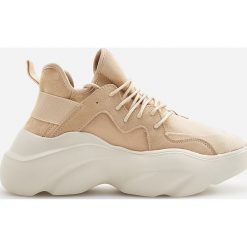 Sportowe buty na grubej podeszwie - Beżowy. Brązowe buty sportowe damskie Reserved, bez wzorów, sportowe. Za 199,99 zł.
