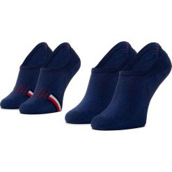 Zestaw 2 par niskich skarpet unisex TOMMY HILFIGER - 320205001 Bright Blue 004. Niebieskie skarpetki męskie TOMMY HILFIGER, bez wzorów, z elastanu. Za 39,00 zł.