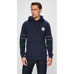 DC - Bluza. Niebieskie bluzy męskie DC, s, z nadrukiem, z bawełny, z kapturem. W wyprzedaży za 159,90 zł.