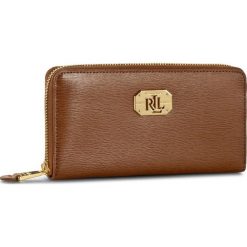 Portfele damskie: Duży Portfel Damski LAUREN RALPH LAUREN – Lrl Zip Wallet N79 L7885 AR032 XW0E2 Lauren Tan