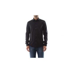 Koszule z długim rękawem Calvin Klein Jeans K10K103109 POPELINE STRETCH. Czarne koszule męskie Calvin Klein Jeans, m, bez wzorów, z jeansu, bez kołnierzyka, z długim rękawem. Za 240,68 zł.
