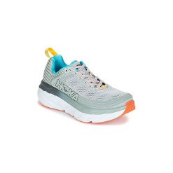 Buty do biegania Hoka one one BONDI 6. Szare buty sportowe damskie marki Hoka One One, bez wzorów, do biegania. Za 599,99 zł.