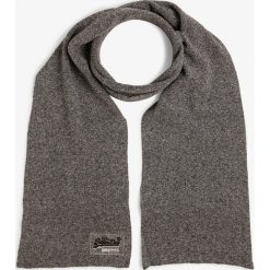 Superdry - Szalik męski, szary. Szare szaliki męskie Superdry, bez wzorów, z bawełny. Za 149,95 zł.