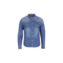 Koszule z długim rękawem Lee LEE WESTERN SHIRT. Niebieskie koszule męskie Lee, s, bez wzorów, bez kołnierzyka, z długim rękawem. Za 299,30 zł.