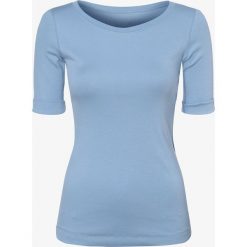 Marc Cain Sports - T-shirt damski, niebieski. Niebieskie t-shirty damskie Marc Cain Sports, bez wzorów, z materiału, bez kołnierzyka. Za 299,95 zł.