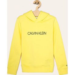 Calvin Klein Jeans - Bluza dziecięca 116-176 cm. Białe bluzy dziewczęce z nadrukiem, z bawełny. Za 299,90 zł.