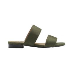Duffy Sandały khaki female zielony 36. Zielone sandały damskie Duffy, w paski, ze skóry, eleganckie, na niskim obcasie, z paskami. Za 189,00 zł.