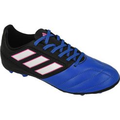 Buty piłkarskie adidas Ace 17.4 FxG Jr BB5592. Czarne buty sportowe męskie Adidas, ze skóry, na sznurówki, do piłki nożnej. W wyprzedaży za 159,00 zł.