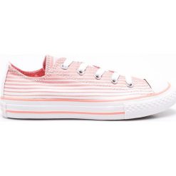 Converse - Tenisówki dziecięce. Szare buty dziewczęce sportowe marki Converse, z materiału, na sznurówki. W wyprzedaży za 119,90 zł.