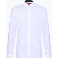 HUGO - Koszula męska łatwa w prasowaniu – Errik, czarny. Czarne koszule męskie non-iron marki HUGO, m, z włoskim kołnierzykiem. Za 349,95 zł.