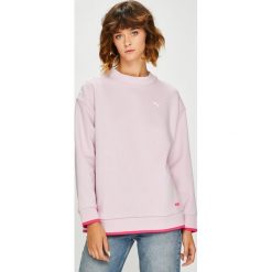 Puma - Bluza. Fioletowe bluzy damskie marki Puma, s, z bawełny, bez kaptura. W wyprzedaży za 239,90 zł.