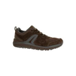Buty męskie do szybkiego marszu HW 540 skórzane brązowe. Pomarańczowe buty sportowe męskie marki NEWFEEL, z poliesteru, bez zapięcia, trekkingowe. Za 169,99 zł.