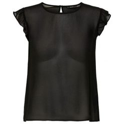 ONLY Damska bluzka Star S / L Chiffon Top Wvn Black (rozmiar 42). Czarne bluzki damskie ONLY, s, bez wzorów, z szyfonu, retro, bez kołnierzyka, bez rękawów. W wyprzedaży za 63,00 zł.