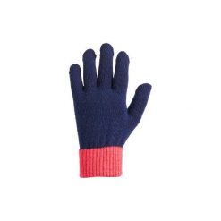 Rękawiczki Tricot jr gran-róż. Czerwone rękawiczki damskie marki FOUGANZA, z kauczuku. Za 14,99 zł.