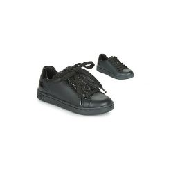 Buty Dziecko Geox J DJROCK GIRL. Czarne trampki dziewczęce Geox, bez wzorów, bez zapięcia. Za 259,00 zł.