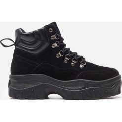 Buty trekkingowe na platformie - Czarny. Buty trekkingowe damskie House. Za 99,99 zł.