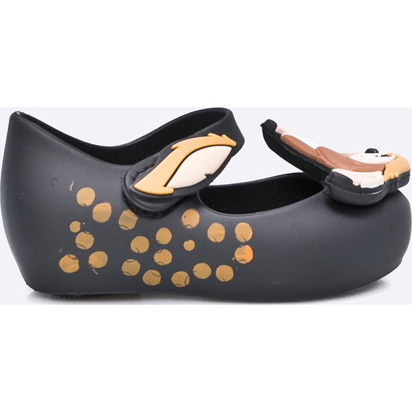 Melissa - Baleriny dziecięce Ultragirl + Bambi. Czarne meliski damskie marki Melissa, z gumy. W wyprzedaży za 219,90 zł.