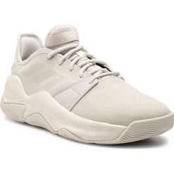 Buty adidas - Streetflow F36620 Rawwht/Rawwht/Rawwht. Brązowe buty sportowe męskie Adidas, ze skóry, bez zapięcia, do koszykówki. Za 329,00 zł.