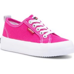 Tenisówki LEVI'S - VBET0001T Magenta 0427. Różowe trampki dziewczęce bez wzorów, z gumy, na sznurówki. Za 179,00 zł.