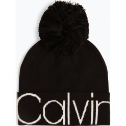 Calvin Klein - Czapka damska, czarny. Szare czapki damskie marki Calvin Klein, szklane. Za 199,95 zł.