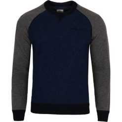 Sweter Aeronautica Militare. Szare swetry męskie xxl, bez wzorów, z włoskim kołnierzykiem, bez kaptura. Za 329,00 zł.