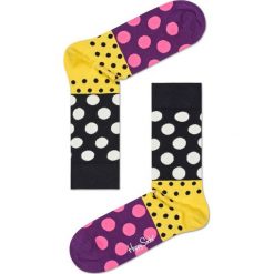 Happy Socks - Skarpetki Dot Split. Szare skarpetki męskie marki Happy Socks, z bawełny. W wyprzedaży za 29,90 zł.