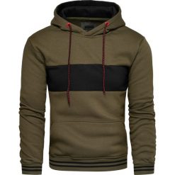 Bluza męska z kapturem zielona Recea. Zielone bluzy męskie Recea, xl, bez wzorów, z bawełny, klasyczne, z kapturem, bez rękawów, z kapturem. Za 49,99 zł.