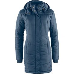 Długa kurtka pikowana, ocieplana bonprix ciemnoniebieski. Niebieskie kurtki damskie pikowane marki bonprix. Za 189,99 zł.