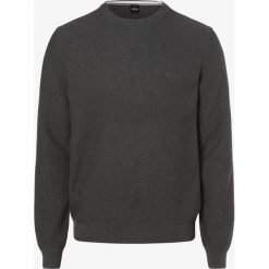 BOSS Athleisure - Sweter męski – Rasha, szary. Szare swetry męskie BOSS Athleisure, xl, bez wzorów, z bawełny, bez kołnierzyka, bez kaptura. Za 549,95 zł.