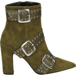 Botki - 01056 CAM OLI. Brązowe botki damskie zamszowe marki Venezia. Za 399,00 zł.