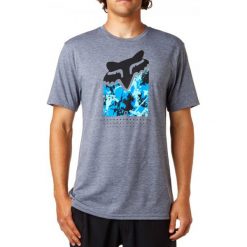 T-shirty męskie: FOX T-Shirt Męski Slasher Fill Tech S Szary