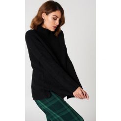 Golfy damskie: Rut&Circle Sweter z dzianiny Marielle – Black