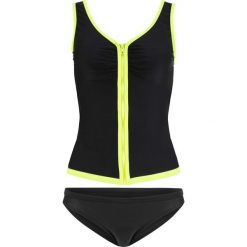 Tankini (2 części) bonprix czarno-żółty. Czarne stroje kąpielowe damskie bonprix, bez wzorów. Za 69,99 zł.