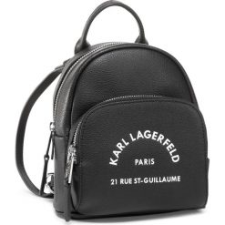 Plecak KARL LAGERFELD - 205W3083 Black. Czarne plecaki damskie KARL LAGERFELD, bez wzorów, ze skóry. Za 1189,00 zł.