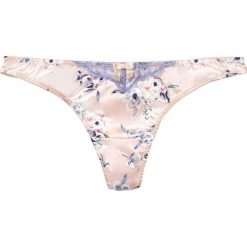 Stringi bonprix z nadrukiem. Szare majtki damskie bonprix, z satyny. Za 29,99 zł.