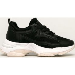 Answear - Buty. Czarne buty sportowe damskie ANSWEAR, bez wzorów, ze skóry ekologicznej, sportowe. Za 129,90 zł.