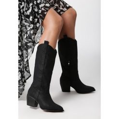 Czarne Kowbojki Lotsoft. Czarne kozaki damskie Born2be, ze szpiczastym noskiem, na wysokim obcasie, na obcasie, na zamek. Za 169,99 zł.