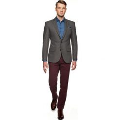 Marynarki męskie: marynarka prato brąz slim fit