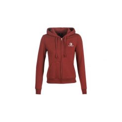 Bluzy Converse STAR CHEVRON EMBROIDERED FZ HOODIE. Czerwone bluzy damskie Converse, s, bez wzorów, bez rękawów, bez kaptura. Za 269,00 zł.