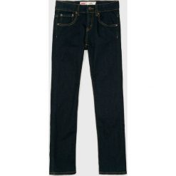 Levi's - Jeansy dziecięce 510 104-196 cm. Niebieskie spodnie chłopięce Levi's®, bez wzorów, z elastanu. Za 219,90 zł.