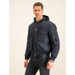 Kurtka bomber Armani Exchange 6GZB12 ZNPHZ 1510. Niebieskie kurtki męskie Armani Exchange, xl, bez wzorów, z poliamidu, bez kaptura. W wyprzedaży za 589,00 zł.