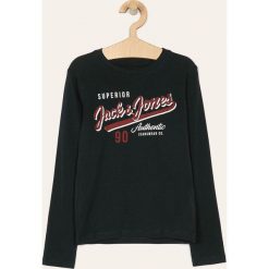 Jack & Jones - Longsleeve dziecięcy 128-176 cm. Szare t-shirty chłopięce Jack & Jones, z nadrukiem, z bawełny, z długim rękawem. W wyprzedaży za 49,90 zł.