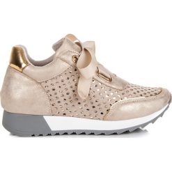 Trampki damskie slip on: Wiązane trampki fashion CALI