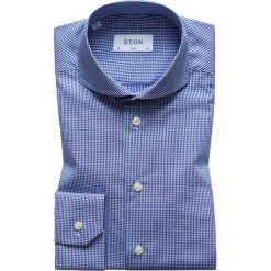 Koszula Eton 253873511. Niebieskie koszule męskie Eton, m, bez wzorów, z bawełny, biznesowe, bez kołnierzyka, bez rękawów. W wyprzedaży za 399,00 zł.