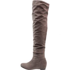 Buty zimowe damskie: Anna Field Kozaki na koturnie dark grey