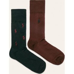 Polo Ralph Lauren - Skarpety (2 pack). Niebieskie skarpetki męskie Polo Ralph Lauren, bez wzorów, z elastanu. W wyprzedaży za 79,90 zł.