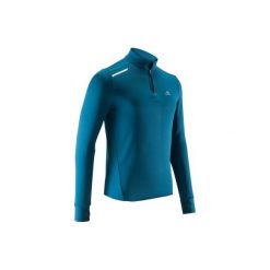 Bluza do biegania RUN WARM męska. Białe bluzy męskie KALENJI, m, z materiału, z długim rękawem, długie. Za 34,99 zł.