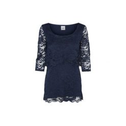 Mama licious Koszulka dla kobiet karmiących MLMIVANE navy blazer - niebieski - Gr.Odzież ciążowa. Niebieskia bluzki damskie marki Mama Licious, w koronkowe wzory, z elastanu. Za 179,00 zł.