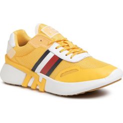 Sneakersy TOMMY HILFIGER - Tommy Sporty Branded Runner FW0FW04700 Sunny ZEK. Żółte półbuty damskie TOMMY HILFIGER, ze skóry. W wyprzedaży za 379,00 zł.