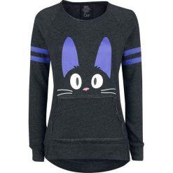 Kiki's Delivery Service Jiji Meow Ears Bluza damska odcienie czarnego. Czarne bluzy damskie z nadrukiem marki Kiki's Delivery Service, s, z krótkim rękawem, krótkie. Za 184,90 zł.